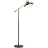 Floor Lamps for Living Room, Industrial Standing Lamp with Balance Arm, Adjustable Head, 31.5"x11.75"x65", Black