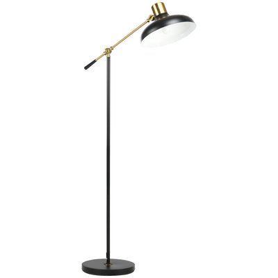 Floor Lamps for Living Room, Industrial Standing Lamp with Balance Arm, Adjustable Head, 31.5