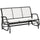 3-Person Patio Glider Bench, Outdoor Porch Glider Swing with 3 Seats, Breathable Mesh Fabric, Metal Frame, Cream White