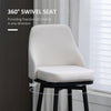 Bar Stools, Bar Stools with Backs, Soft Upholstery, Steel Legs for Kitchen, Bar, Bar Height Bar Stools, Cream White