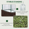 56" x 29" x 77" Mini Greenhouse, Walk-in Greenhouse, Garden Hot House with 4 Shelves, Roll-Up Door and Weatherized Cover, Deep Green