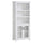 Bookcase, Elegant Bookshelf Cabinet with 3 Open Shelves and Double-Door Cabinet for Home Office, Living Room, Display Cabinet, White