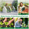 Portable Mini Greenhouse, Outdoor Garden with Large Zipper Doors and Water/UV PE Cover, 6' x 3' x 3', White