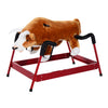 Kids Plush Toy Spring Rocking Horse-Style Rodeo Bull Ride-On Toy with Realistic Sounds