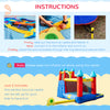 Kids 4 in 1 Inflatable Bounce Castle House with Slide, Water Pool, Climbing Wall