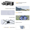 20' x 10' Garden Foldable Pop Up Canopy Tent Gazebo Aluminum Frame with Adjustable Legs & Roller Bag