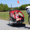 Three-Wheel Bike Trailer Cart Cargo Runner - Red