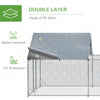 Large Metal Chicken Coop, Walk-in Chicken Runs for Yard with Water-resistant and Anti-UV Cover, Poultry Cage Outdoor for Ducks, Rabbits, Pet Enclosure for Backyard, 19.7' x 9.8' x 6.4'