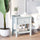 Accent End Table, Sofa Side Table with Storage Drawer and Bottom Shelf for Living Room, Bedroom, Grey