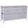 40" L 5 Drawer Horizontal Storage Cube Dresser Unit Bedroom Organizer Livingroom Shelf Tower with Fabric Bins