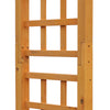 7.5' Fir Wood Round Outdoor Garden Pergola Style Arbor Arch Trellis