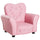 Kids Sofa Toddler Tufted Upholstered Sofa Chair Princess Couch Furniture with Diamond Decoration for Preschool Child, Pink