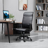 High-Back Office Chair with Faux Leather  Rocking Function/Adjustable Seat Height  and 360 Swivel Wheels  Black