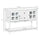 Kitchen Sideboard Serving Buffet Cabinet Cupboard Console Table with Adjustable Shelves, Glass Doors, and 2 Drawers, for Living Room, White