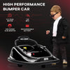 12V Kids Bumper Car Twins Motor, w/ Parent Remote Control, Lights, 360° Rotation