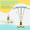 Kid's Adjustable Kick Scooter w/ Foldable 3 Wheel Design & Flashing LED Lights, Yellow