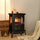 Electric Infrared Fireplace Stove, Freestanding Fireplace Heater with Realistic Flame, Adjustable Temperature, Timer, 1000W/1500W, Black