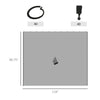 10' x 10' Universal Gazebo Sidewall Set with 4 Panel 40 Hook/C-Ring Included for Pergolas & Cabanas Light Gray