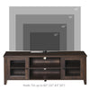 Modern TV Stand, Entertainment Center with Shelves and Cabinets for Flatscreen TVs up to 60" for Bedroom, Living Room, Coffee