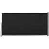 10' x 5' Side Awning, Retractable Privacy Screen & Driveway Guard, Instant Outside Screen, Wall, or Fence, Side Shade and Wind Block for Indoor Outdoor, Garden, Black
