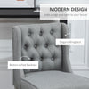 Bar Stools, Bar Stools with Backs, Rubberwood Legs for Kitchen, Bar, Counter Height Stools, Grey