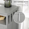 Kitchen Sideboard, Buffet Cabinet, Wooden Storage Console Table with 2-Level Cabinet and Open Shelf, Grey