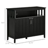 Kitchen Sideboard, Buffet Cabinet with 2 Doors and Adjustable Shelves for Entryway Living Room, Black