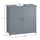 Under Sink Bathroom Cabinet with 2 Doors and Shelf, Pedestal Sink Bathroom Vanity Furniture, Grey