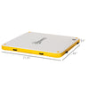 Water Floating Platform Island w/ Air Pump & Backpack for Pool, Beach, Yellow
