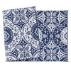 RV Mat, Outdoor Patio Rug / Large Camping Carpet with Carrying Bag, 9' x 18', Waterproof Plastic Straw, Reversible Design for Backyard, Porch, Picnic, Poolside, Blue & White Floral