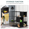 Pet Playpen DIY Small Animal Cage Fence with Door Storage Shlef Indoor Outdoor for Kitten Bunny Chinchilla Pet Mink