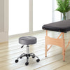 Round Salon Stool Height Adjustable, Hydraulic Rolling Swivel Stool with Wheels, Massage Vanity Chair Home Office, Grey