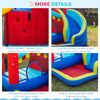 Kids 4 in 1 Inflatable Bounce Castle House with Slide, Water Pool, Climbing Wall