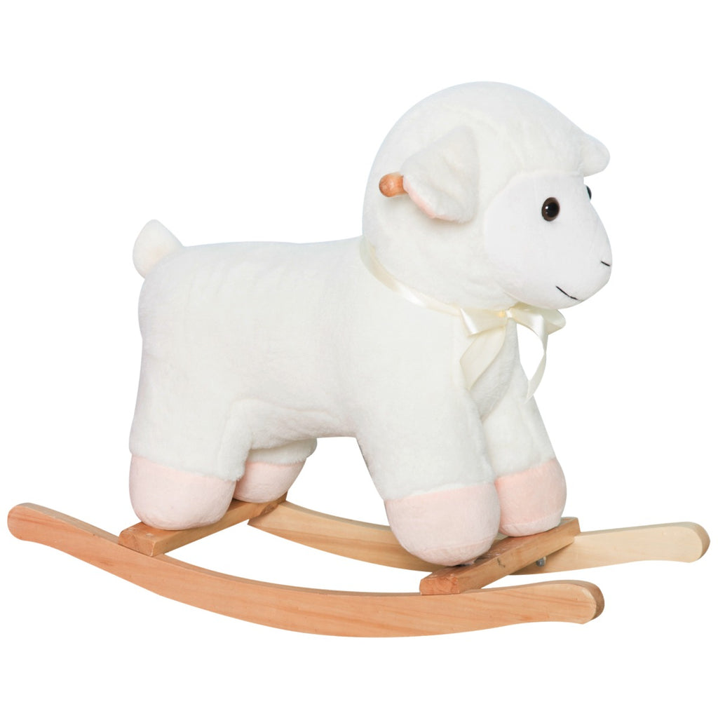 Sheep Rocking Toys Kids Playtime Plush Rocking Sheep Lamb Toy Ride on Rocker