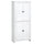 72" Freestanding 4-Door Kitchen Pantry, Storage Cabinet Organizer with 4-Tiers, and Adjustable Shelves, White