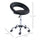 Ergonomic Height Adjustable Hydraulic Rolling Swivel Salon Stool Chair - Black