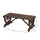 2-Person Garden Bench Outdoor Wagon Wheel Porch Bench for Backyard, Patio, Garden Brown
