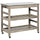 Kitchen Cart Rolling Kitchen Island Cart Modern Kitchen Utility Cart with Stainless Steel Tabletop, and Storage Wine Rack