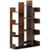 Tree Bookshelf, Modern Freestanding Bookcase with 13 Open Shelves, Display Unit for Living Room, Study, or Office, Brown
