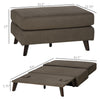 Convertible Sofa Bed, Ottoman Sleeper, Fabric Chair Bed, Floor Sofa for Living Room, Bedroom, Brown