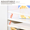 Modern 3 Door Accent Sideboard Storage Cabinet with Chevron Pattern and Adjustable Shelving, Natural Wood