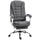 Home Office Chair Computer Chair with Retractable Footrest Adjustable Height Reclining Function Dark Gray