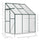Walk-In Garden Greenhouse Aluminum Polycarbonate with Roof Vent for Plants Herbs Vegetables 6' x 4' x 7' Green