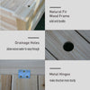 2-Piece Solid Fir Wood Plant Raised Bed Flower Vegetable Herb Grow Box Stand Garden  Step Planter Stand Free Combination