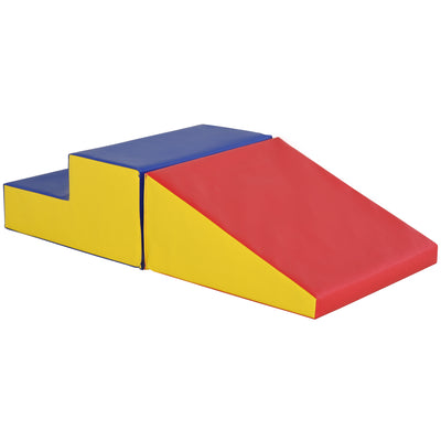 2-Piece Climb & Crawl Activity Play Foam Building Blocks for Toddlers with a Soft High-Density Foam Material
