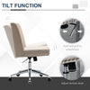 Desk Chair, Home Office Chair with Adjust Tension Level, High-End Gas Lift for Office, Ergonomic Chair, Beige