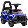 Kids Ride On Sliding Car with Hidden Under Seat Storage, Ride On Police Car for Toddler with Megaphone, Anti Dumping Device, Removable Backrest, Foot-to-Floor Design, Aged 18-60 Months, Blue