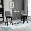 Bar Stools, Bar Stools with Backs, Soft Padding Cushion, Wood Legs for Kitchen, Bar, Bar Height Bar Stools