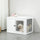 Furniture Style Indoor Dog Crate, End Table Pet Cage Kennel with Double Doors, and Locks, for Small and Medium Dogs, White