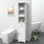 Tall Bathroom Storage Cabinet with 3 Tier Shelf, Cupboard, Drawer, Door, Freestanding Linen Tower, Slim Side Organizer, White